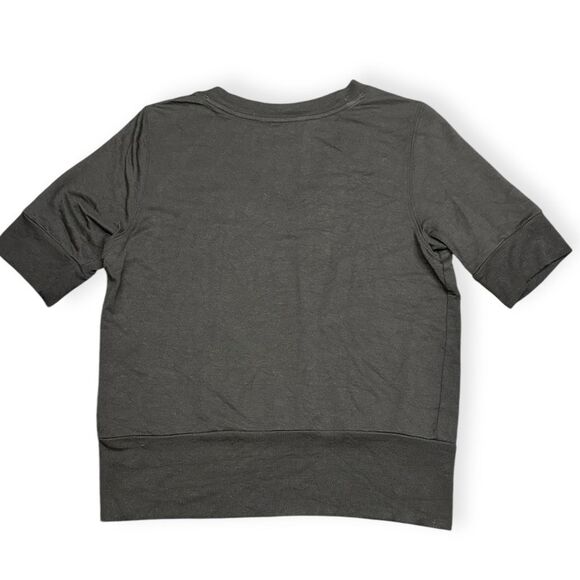 ATHLETA Women’s Black Short Sleeve Step Forward Sweatshirt Tee Size Small Petite - Picture 4 of 8